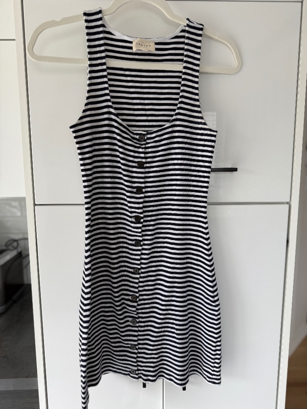 Robe Dress Fabiola Ecru/marine Sezane s small